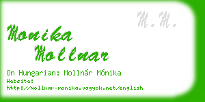 monika mollnar business card